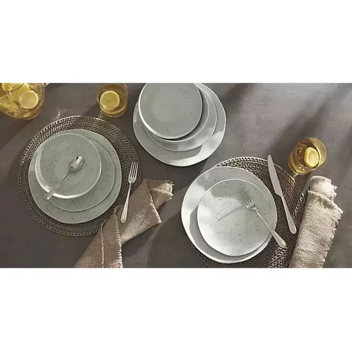 Mint Terrazzo 12-pc. Melamine Dinnerware Set