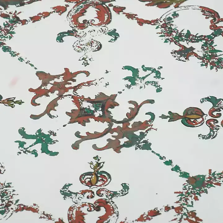 Mirrored Moroccan Pattern Tray with Gold Edges