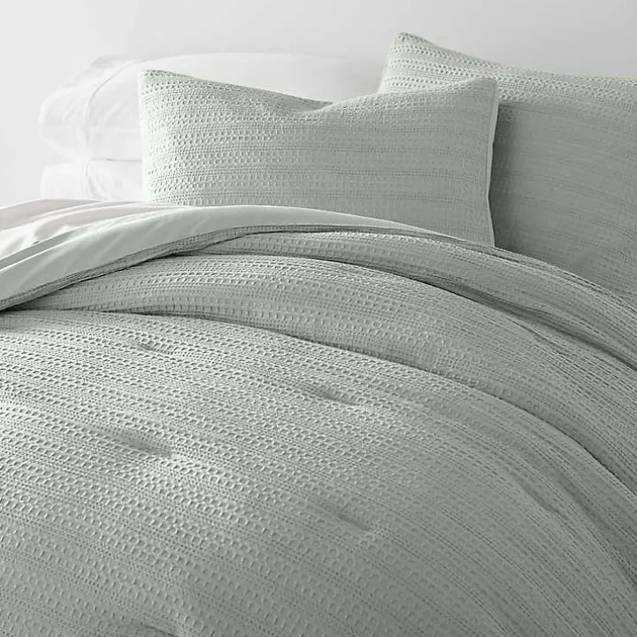 Mist Waffle Ultra-Soft 3-pc. Twin Comforter Set
