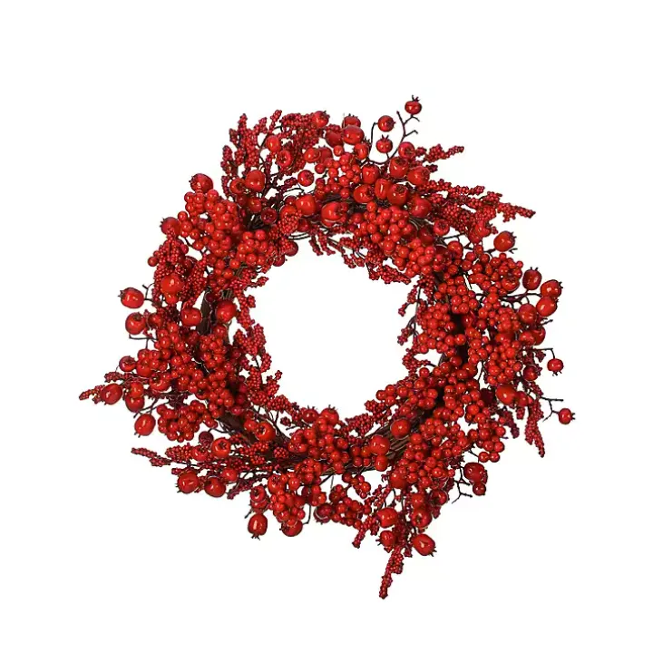 Mixed Red Berry Wreath