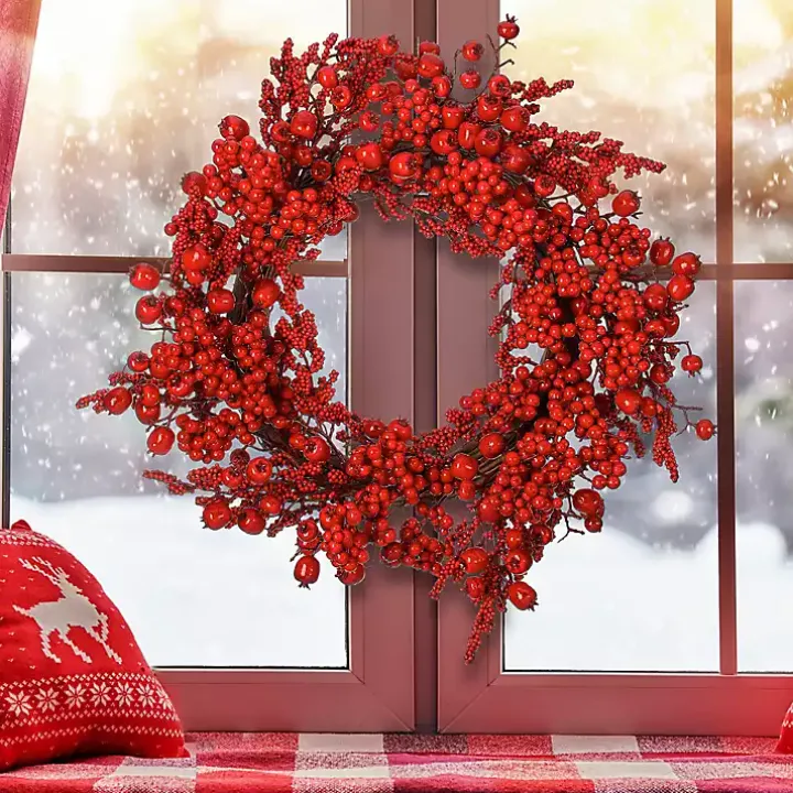 Mixed Red Berry Wreath