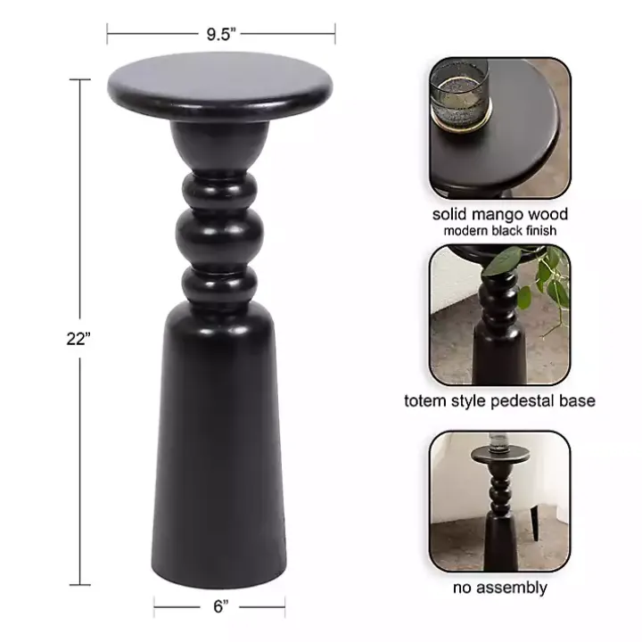 Modern Black Tirollo Accent Table