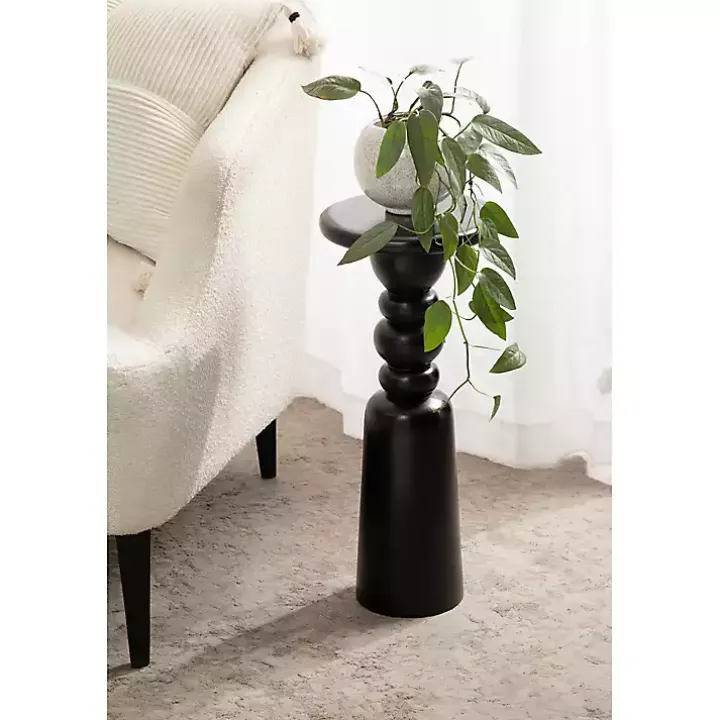 Modern Black Tirollo Accent Table