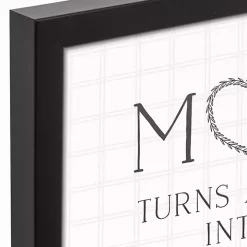 Mom Turns a House into a Home Framed Canvas Print