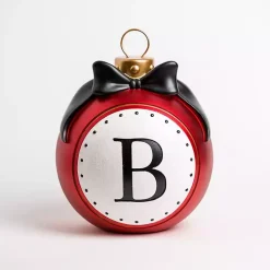 Monogram B Outdoor Christmas Ornament