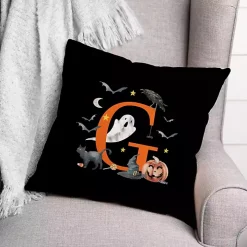 Monogram G Halloween Indoor/Outdoor Pillow