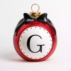 Monogram G Outdoor Christmas Ornament