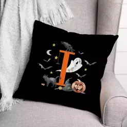 Monogram I Halloween Indoor/Outdoor Pillow