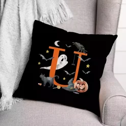 Monogram U Halloween Indoor/Outdoor Pillow