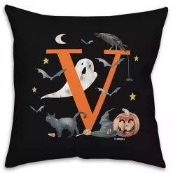 Monogram V Halloween Indoor/Outdoor Pillow
