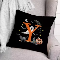 Monogram Y Halloween Indoor/Outdoor Pillow