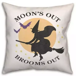 Moon's Out Brooms Out Pillow