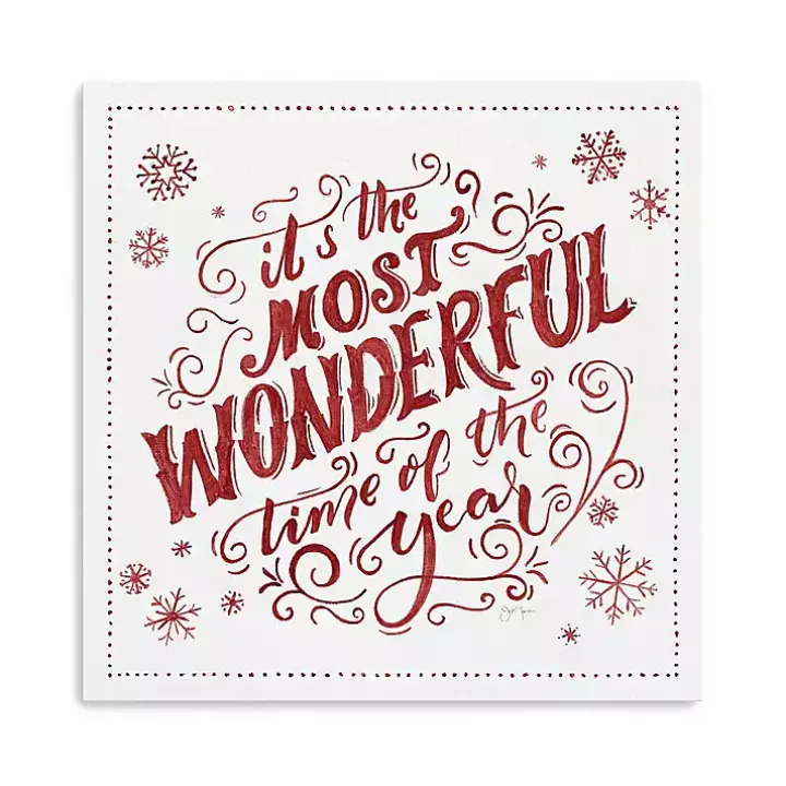 Most Wonderful Time Christmas Wall Plaque