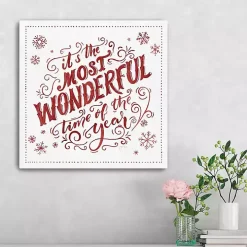 Most Wonderful Time Christmas Wall Plaque