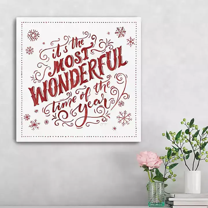 Most Wonderful Time Christmas Wall Plaque