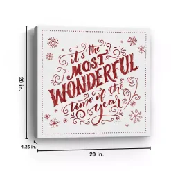 Most Wonderful Time Christmas Wall Plaque