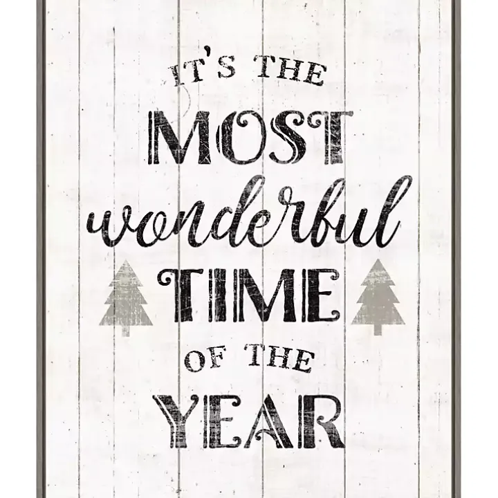Most Wonderful Time Framed Canvas Print
