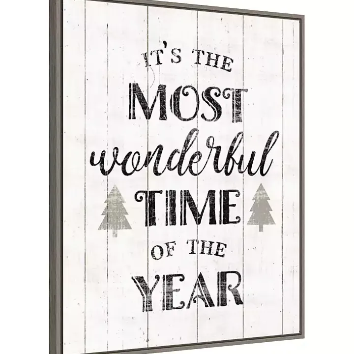 Most Wonderful Time Framed Canvas Print