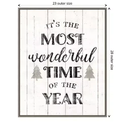 Most Wonderful Time Framed Canvas Print