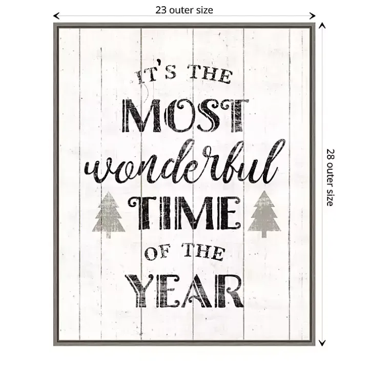 Most Wonderful Time Framed Canvas Print