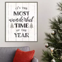 Most Wonderful Time Framed Canvas Print