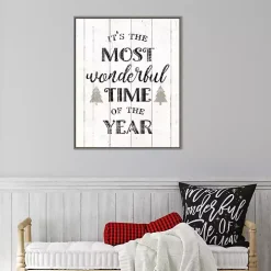Most Wonderful Time Framed Canvas Print