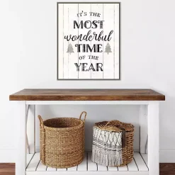 Most Wonderful Time Framed Canvas Print