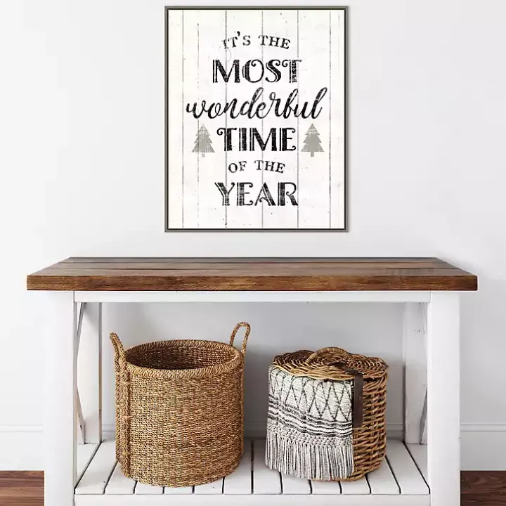 Most Wonderful Time Framed Canvas Print