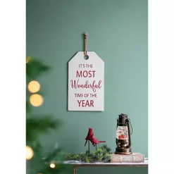 Most Wonderful Time of Year Hangtag Wall Plaque