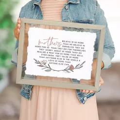 Mothers Believe in Us Framed Wall Plaque