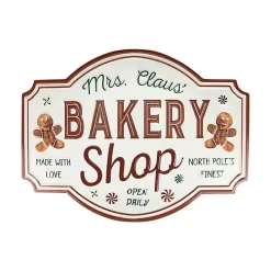 Mrs. Claus Bakery Shop Wall Plaque