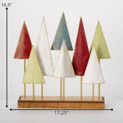 Multi Color Metal Tabletop Trees