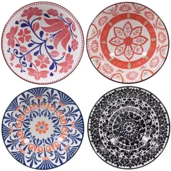 Multi Patterned Ceramic 8-pc. Bowl Set