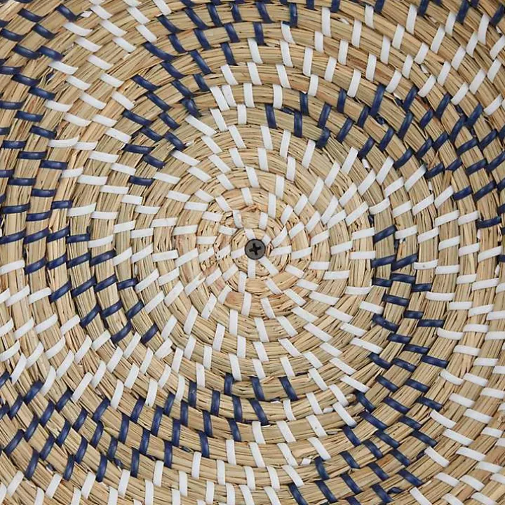 Multi Seagrass Round 6-pc. Wall Plaque Set