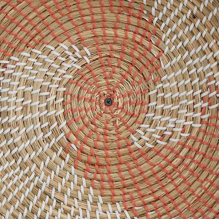 Multi Seagrass Round 6-pc. Wall Plaque Set