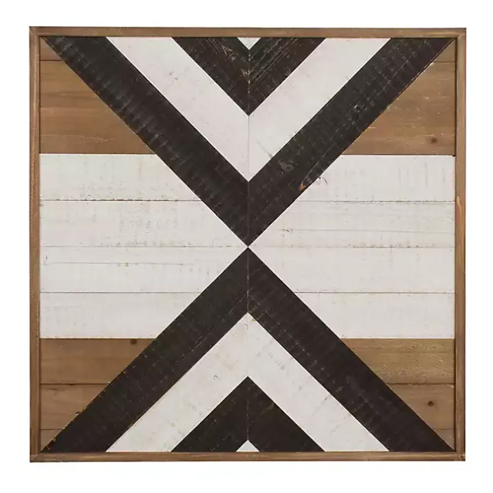 Multicolor Baralt Shiplap Wood Wall Plaque