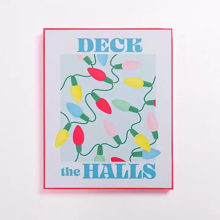 Multicolor Deck the Halls Wall Plaque