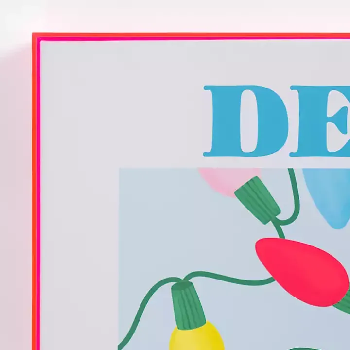 Multicolor Deck the Halls Wall Plaque