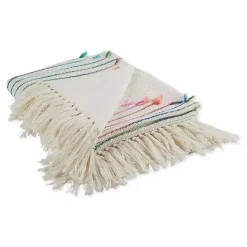 Multicolor Diamond Cut Throw