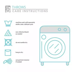 Multicolor Herringbone Stripe Throw