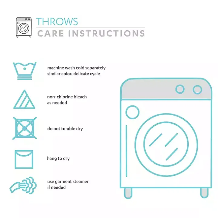 Multicolor Herringbone Stripe Throw