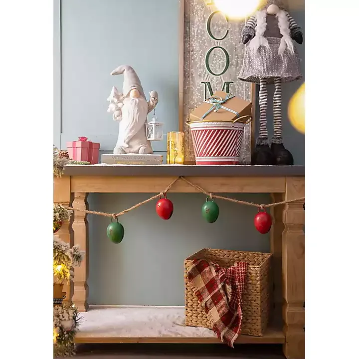 Multicolor Iron Bulb Christmas Garland