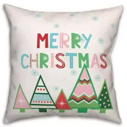 Multicolor Merry Christmas Pillow
