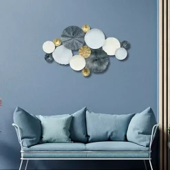 Multicolor Round Panel Sasha Wall Plaque