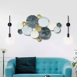 Multicolor Round Panel Sasha Wall Plaque