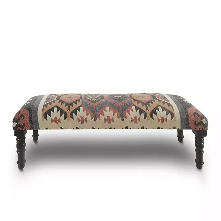 Multicolor Southwestern Geometric Bench