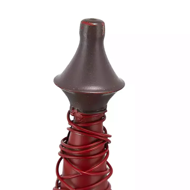 Multicolor Swirled Iron Christmas Trees, Set of 3