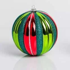 Multicolor Vintage Striped Ornament