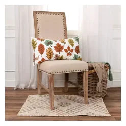 Multicolored Leaves Harvest Throw Pillow