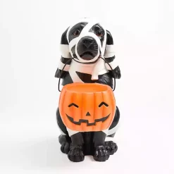 Mummy Dog Halloween Statue